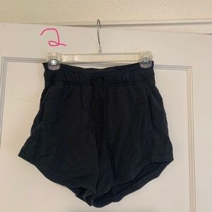 Women's Black Lululemon Afterglow Shorts